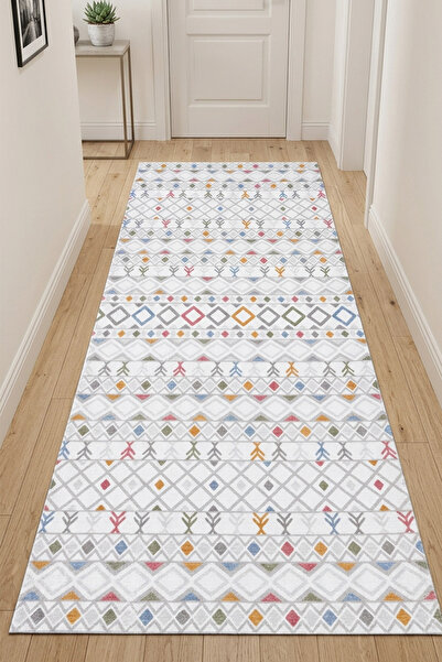 Raschel Carpet Premium Yıkanabilir Leke Tutmaz Modern Multi Renkli Özel Seri ...