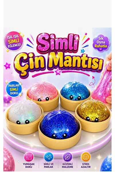vattara Çin Mantısı Orjinal Squishy %100 Simli Büyük Boy
