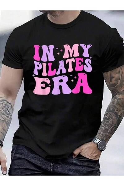 4Car تي شيرت نسائي من القطن 100% بطبعة In My Era Pilates Instructor مع عبارات...