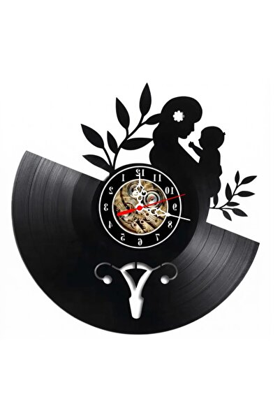OEM Decorative wall clock made from vinyl record, Mother and Baby Model, Gyne...