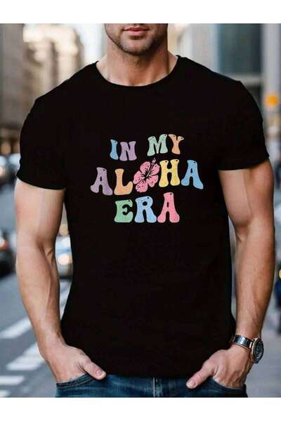 4CR تي شيرت صيفي كلاسيكي للرجال والنساء من In My Aloha Era، مصنوع من القطن بن...