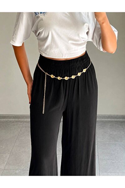 LİA KEMER Kni̇t Minimal Snail Chain Belt Dress, Pants, Evening Dress, Body Ch...