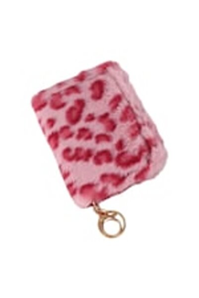 OEM Portofel dama, roz, pufos, animal print, blanita roz