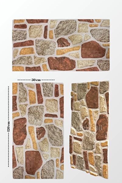 Dekonil Doğal Kayrak Taş Görünümlü EPS Duvar Paneli 50x120 cm ( 2 Adet)