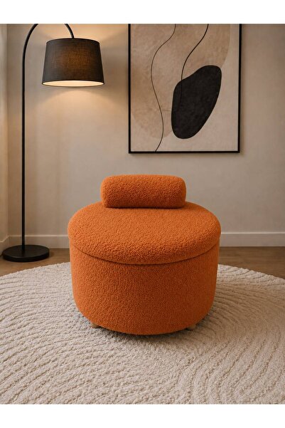 own home JÜPİTER SANDIKLI BERJER, TEDDY KUMAŞ KAPLAMALI AHŞAP AYAKLI MODERN B...
