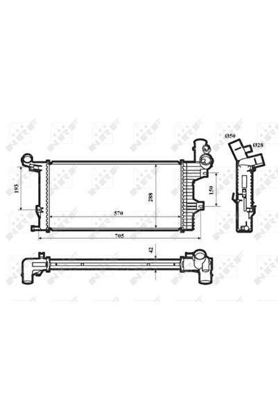 NRF Radiator Racire Motor Mercedes-Benz Atego 1998-2014