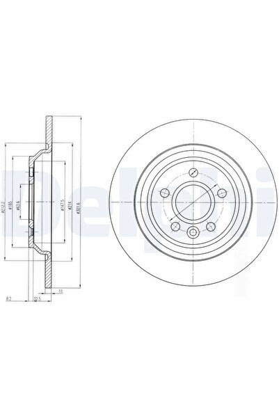 DELPHİ Set Discuri Frana Volvo S60 2/S80 2/V60 1 2006-2018