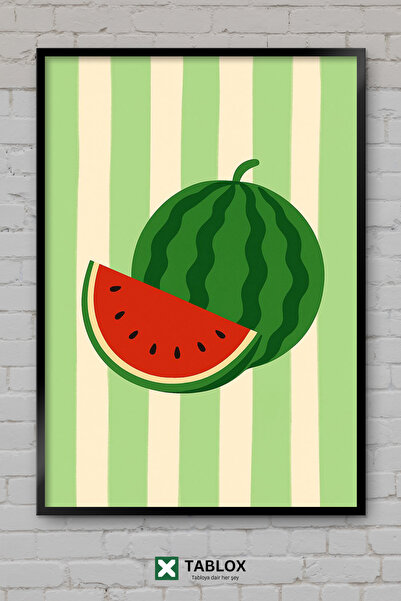 TABLOX Watermelon Fruit Minimal Aesthetic Design Cafe Kitchen Decorative Mdf ...