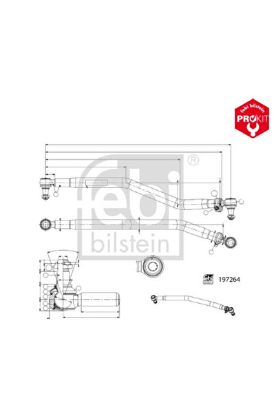 FEBI BILSTEIN Bieleta Directie Punte Fata Scania G 2/P 2/R 2 2016-2017