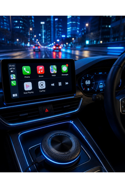ARMÜZ Kablosuz CarPlay Android Auto Destekli Akıllı TV Box 4G Sim Kart Girişli
