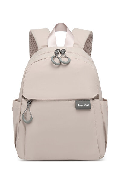 SMART BAGS Μπεζ καθημερινό μίνι σακίδιο πλάτης για γυναίκες, ελαφρύ