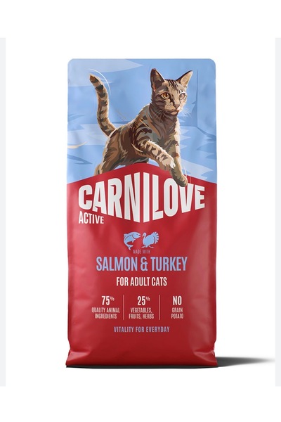 Carnilove Dry Food for Adult Cats Carnilove Brand with Turkey and Salmon Flav...