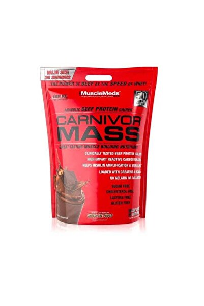 MuscleMeds Carnivor Mass Anabolic Beef Protein Gainer Chocolate Fudge Flavor ...
