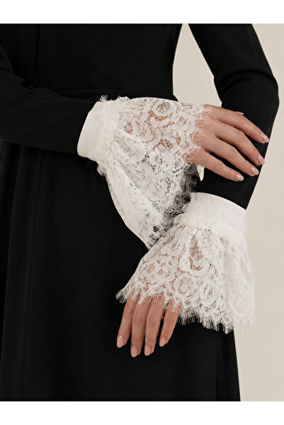 Generic Brand White Lace Guipure Sleeve 21
