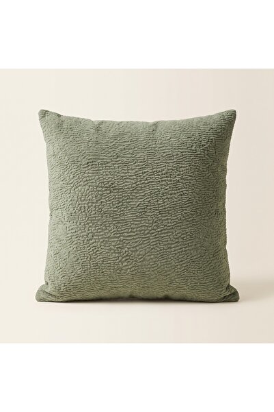 Framgan Arianne Sage Textured Decorative Throw Pillow Green Square and Rectangle Modern Design