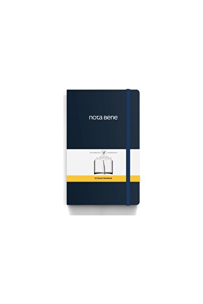 MTKardeşler دفتر ملاحظات فيكتوريا باللون الأزرق الداكن، كلاسيك، مقاس 13×21 سم...