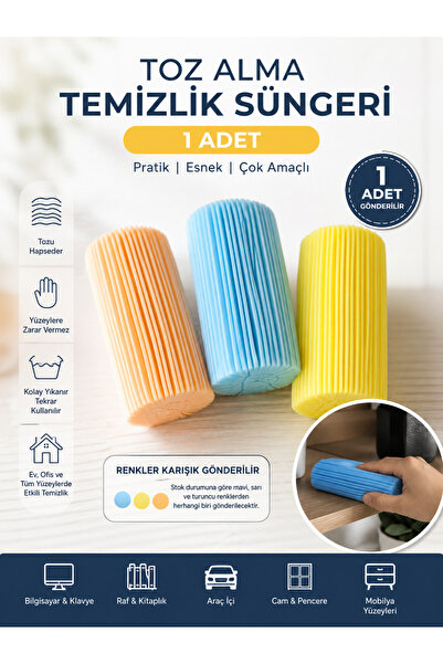 DEYHOME Temizlik Toz Alma Süngeri 1 Adet – Yıkanabilir Çok Amaçlı Toz Temizle...
