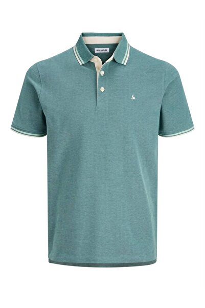 Jack & Jones Yaka Ve kol detayı beyaz çizgili polo yaka