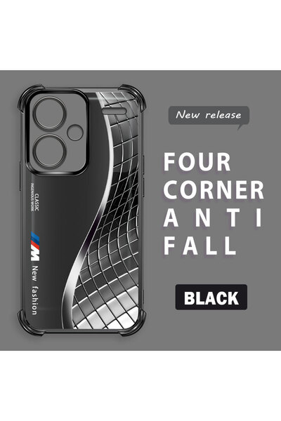 ucuc Redmi Note 13 Pro Plus 5g Compatible Transparent Back Four Corners Reinf...