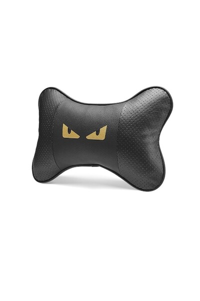 AleFla Eshop Set de 2 perne auto pentru gât, din piele, Model Little Monster,...