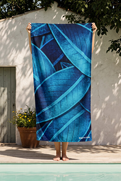 Remsa Mayo Printed Sea Pool Beach Towel 03 Berrin Blue