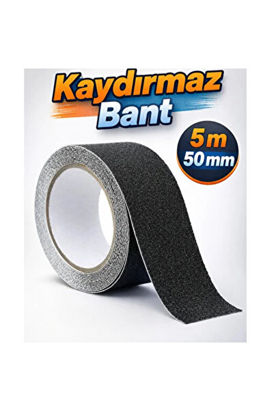 BantMarketim Merdiven Zemin Kaydırmaz Bant Yapışkanlı (5 CM X 5 METRE) Yer Ze...