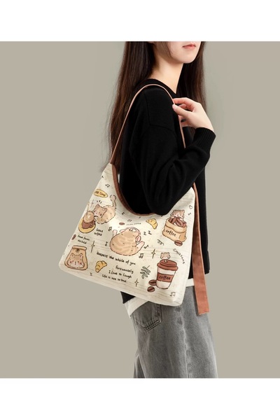 street&bagdnz Custom Printed Adjustable Strap Zippered Moon Shoulder Bag with...