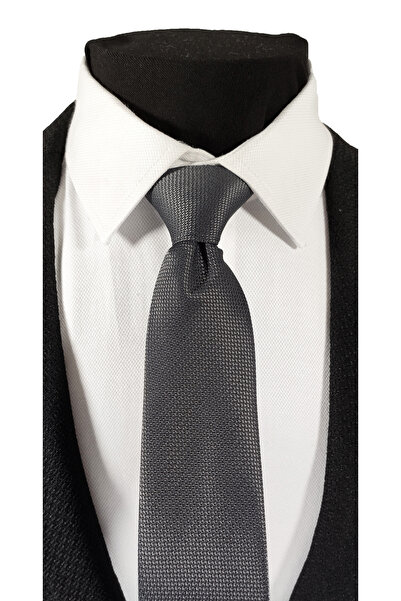BLC Basic Line Co. Smoked Color Elastic Ready-Tied 6 cm Wide Dobby Tie