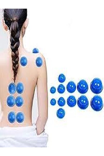 Generic مجموعة حجامة مفرغة من الهواء علب علاجية من السيليكون المطاطي لتخسيس ا...