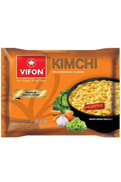 Vifon Supa instant KIM CHI Premium 5 buc * 80g - Taitei instant cu gust pican...