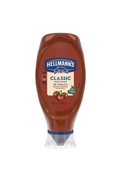 Hellmann's KETCHUP 550gr. - (ΚΛΑΣΣΙΚΗ) (TOP DOWN)