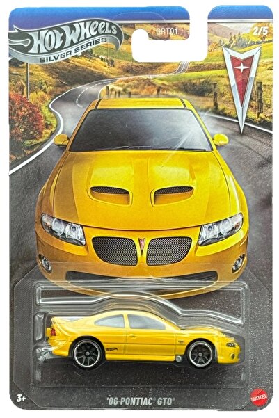 HOT WHEELS سلسلة سيلفر 2006 بونتياك جي تي أو باللون الأصفر 1:64 سيارة معدنية ...