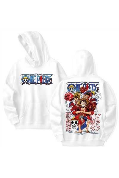 STİL-X One Piece Printed Cotton Long Sleeve 3 Thread Hooded Sweatshirt
