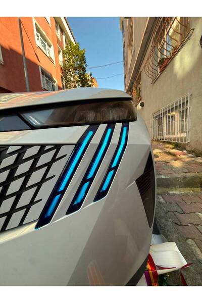 ARKT STİCKER Peugeot 3008 2024-2026 Gündüz Led Sticker Mavi