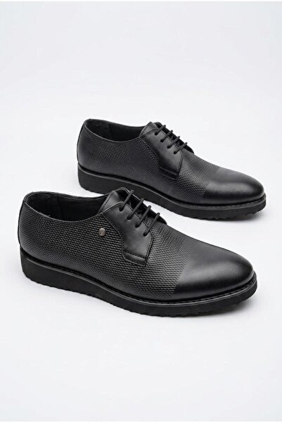 fort 31605 Black Leather Groom Shoes Suit Shoes Men's Shoes