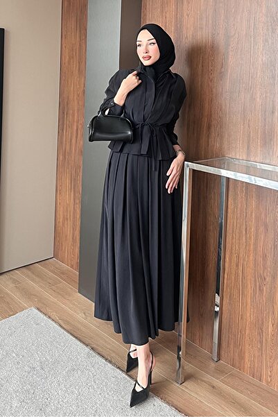 Rimel Moda Pilisole Takım Siyah