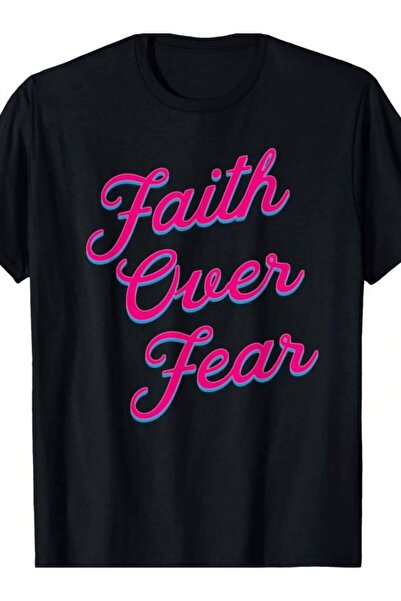 NOURAM Versatile Universally Flattering, The Faith Over Fear T-Shirt Creates ...