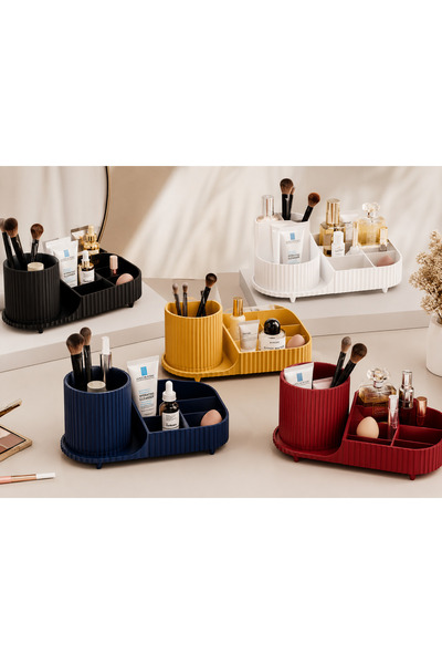 MYE TEKNOLOJİ 3D Printing Makeup Organizer Multi-Compartment Cosmetic Organiz...
