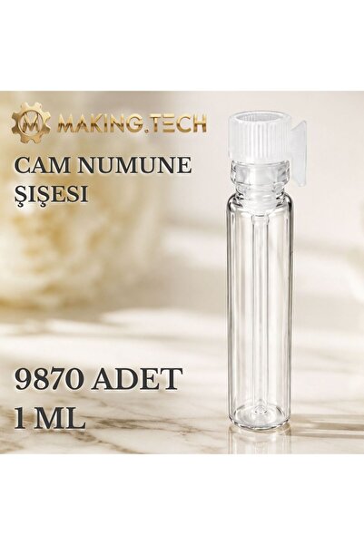 HORECA MARKET 9870Pcs 1ml Glass Sample Bottle – Empty Cosmetic Oil and Serum ...