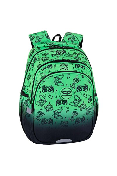 Cool Pack Ghiozdan cu 3 compartimente, Coolpack, Jerry, Game Over, Verde
