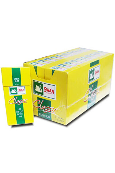 Swan CLASSIC EXTRA SLIM ΦΙΛΤΡΑΚΙΑ (120x20τεμ.) - (ΚΙΤΡΙΝΟ)