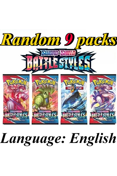 Choice5 Bandai BATTLES 9 Packs Pokémon Card Packs Bright Stars Prismatic Evol...