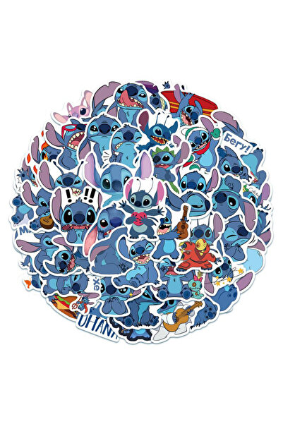 Choice A-24-50PCS 50pcs Cute Cartoon Lilo & Stitch Stickers Kawaii Decals Kid...