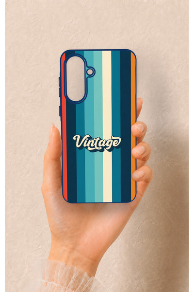 Vip Case Samsung A56 Uyumlu Vintage Desenli Silikon Kılıf