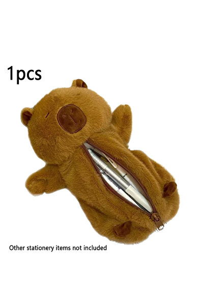 Choice 1pc 1pcs Plush Capybara Pencil Case Large Capacity Pencil Case Multi-F...
