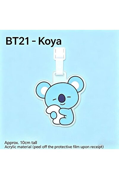 choice2 علامة أمتعة كوايا BT21 KOYA RJ SHOOKY MANG CHIMMY TATA COOKY مضادة لل...