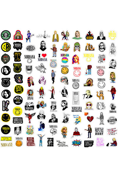 Choice 125PCS 125Pcs Nirvana Band Season 3 Rock Mini Stickers DIY Decor For P...