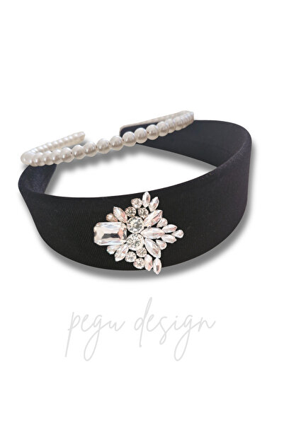 pegu baby collection ΣΕΤ LUX 2 ΤΕΜΑΧΙΩΝ: ΚΟΡΝΗ ΜΕ ΠΕΡΙΓΡΑΜΜΑ ΚΑΙ ΠΕΤΡΕΣ, ΜΑΥΡ...