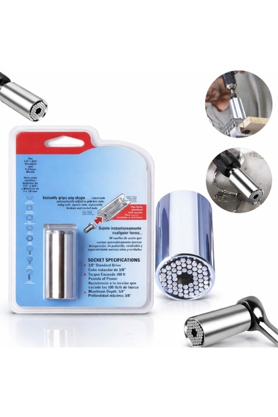 Velaris Adaptor universal pentru cheie 7-19 mm cu știfturi metalice reglabile...
