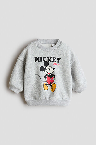 H&M Baskılı Sweatshirt
